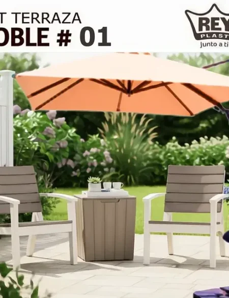 SET ROBLE # 01 (SILLON 1 CUERPO X 2 + MESA AUXILIAR ROBLE)