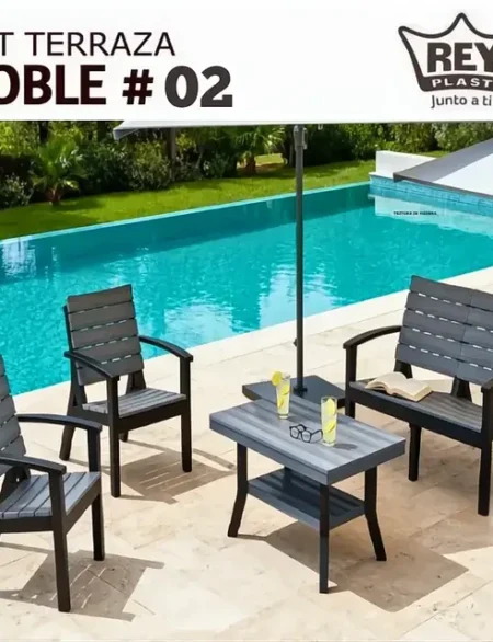 SET ROBLE # 02 (SILLON 1 CUERPO X 2 + SILLON 2 CUERPOS + MESA CENTRO ROBLE)